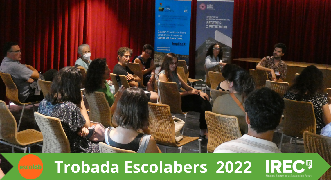 Trobada Escolabers 2022 Programa Connectem Recerca i Aula de EscoLab en amb IREC