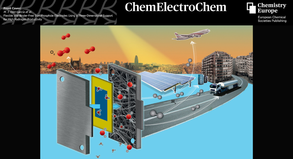IREC's green hydrogen energy innovation Front Cover at ChemElectroChem Journal