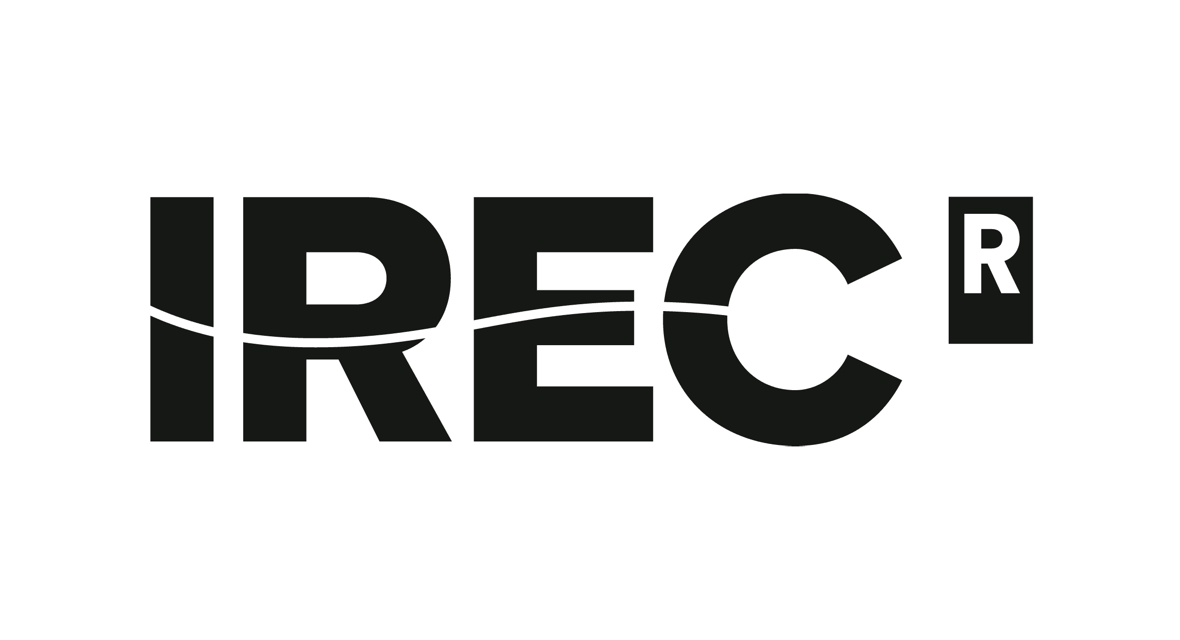 Black and white IREC logo of the Catalonia Institute for Energy Research, focused on clean energy technologies, sustainability and energy transition research