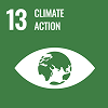 Icono del ODS 13 Acción por el Clima, usado por la iniciativa GARA para vincular la investigación energética con la mitigación del cambio climático.